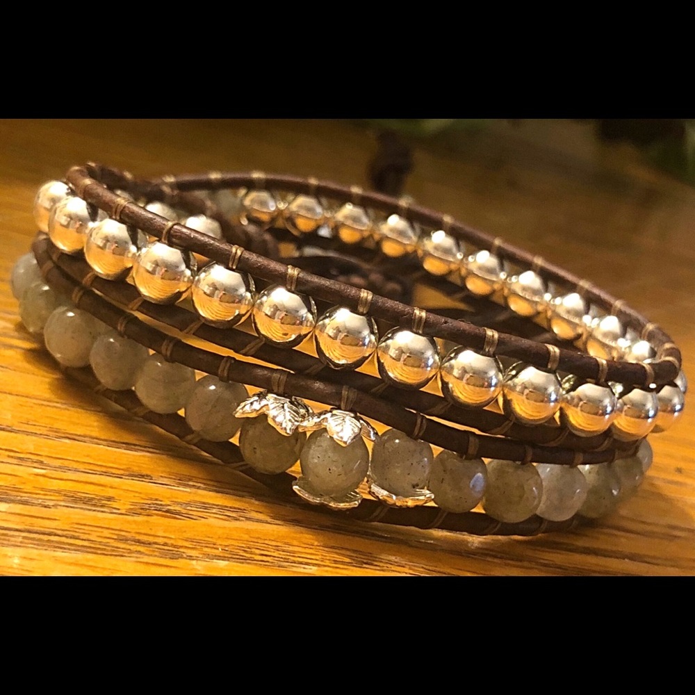 Labradorite Silver Wrap - Picture 2 of 8